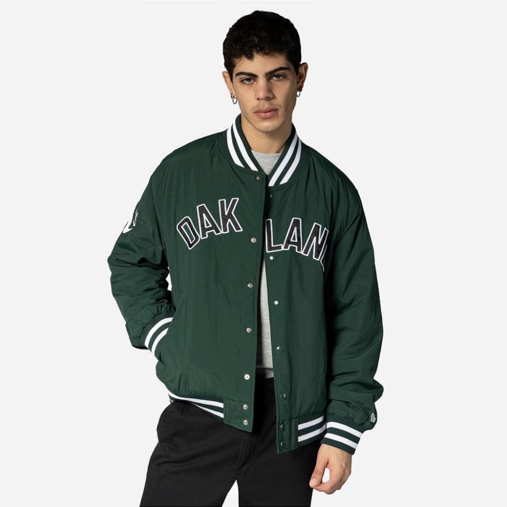 Jaqueta Masculina New Era Bomber Oakland Athletics