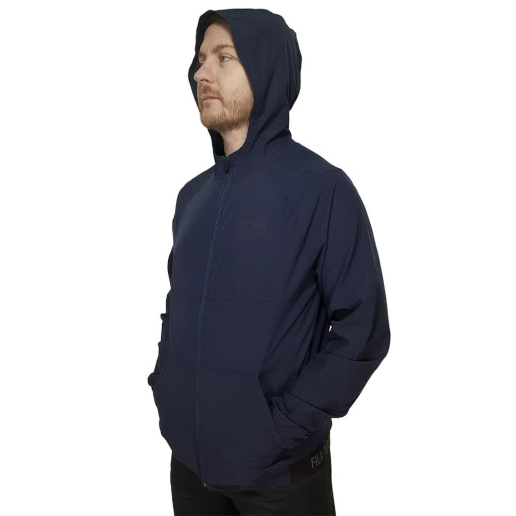 Jaqueta Corta Vento Fila Sport Com Capuz Masculino