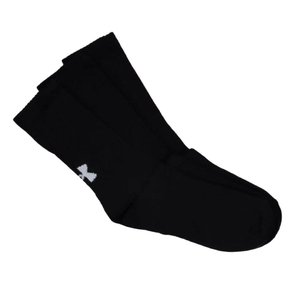 Imagem 2 do produto Kit Meia Under Armour Cotton Crew Cano Alto Unissex