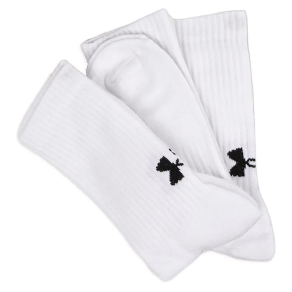 Imagem 4 do produto Kit Meia Under Armour Cotton Crew Cano Alto Unissex
