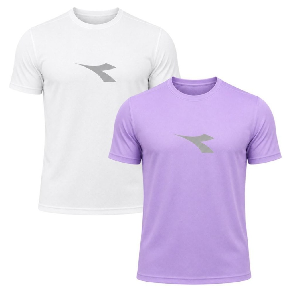 Kit 2 Camisetas Diadora Big Logo Masculino