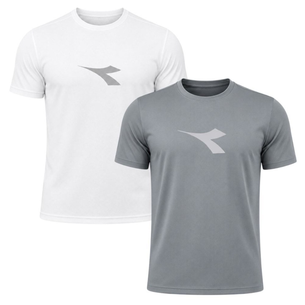 Kit 2 Camisetas Diadora Big Logo Masculino