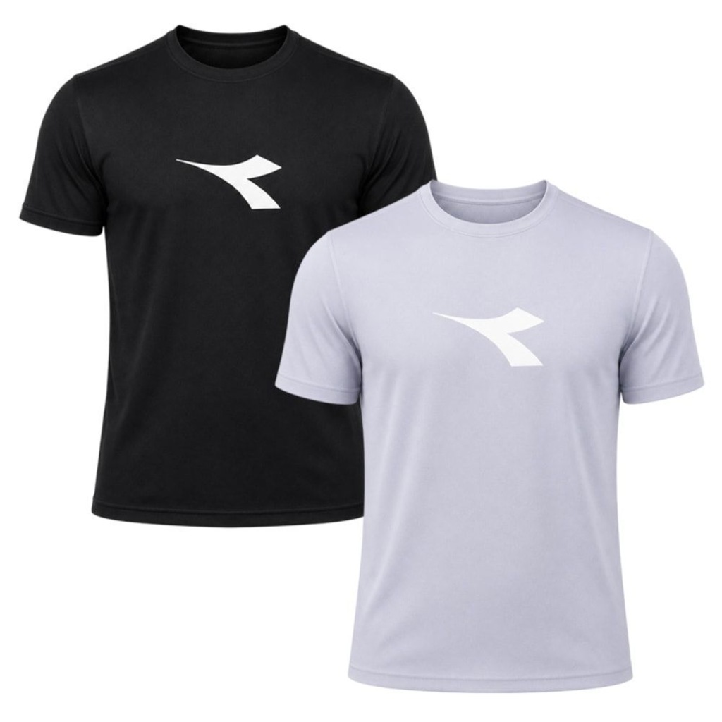 Kit 2 Camisetas Diadora Big Logo Masculino