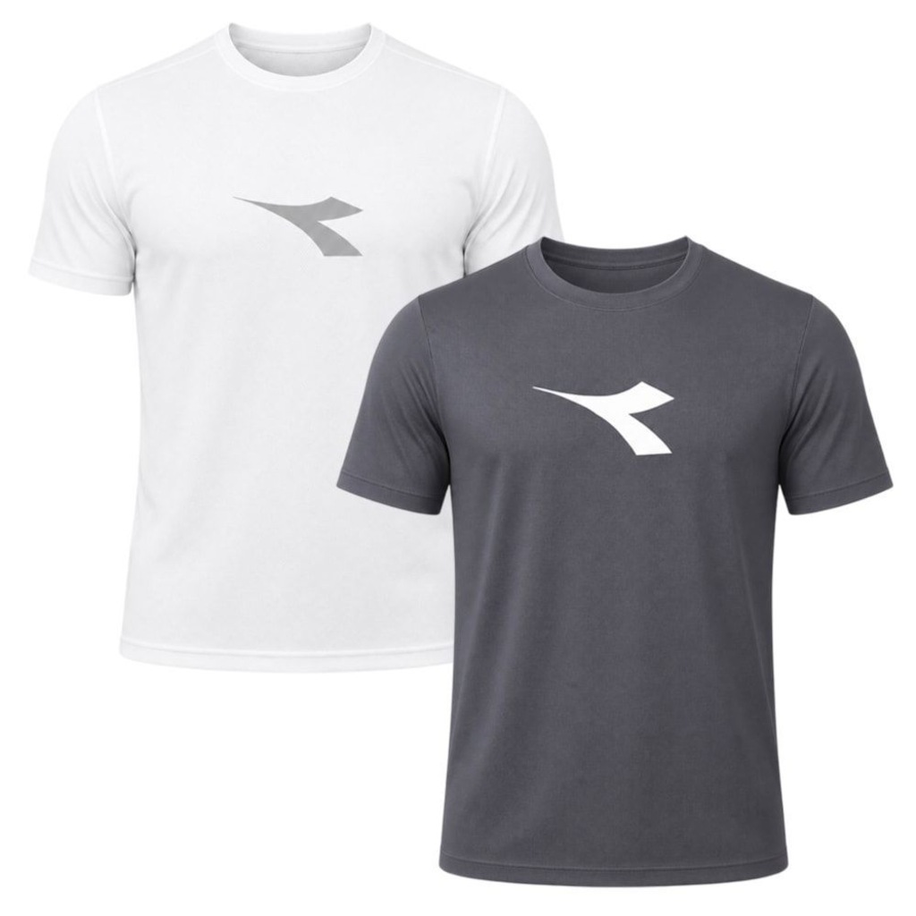 Kit 2 Camisetas Diadora Big Logo Masculino
