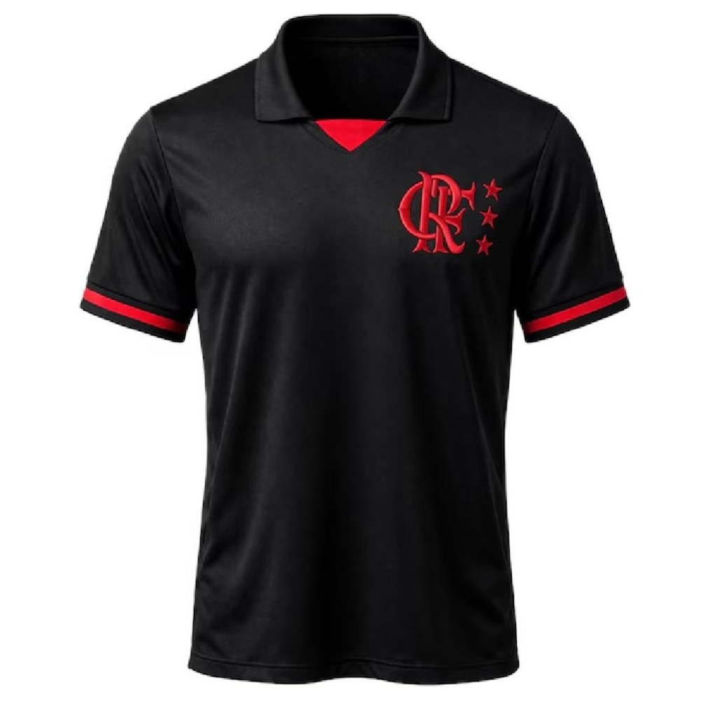 Camisa Polo do Flamengo Bordado Betel Line II - Masculina