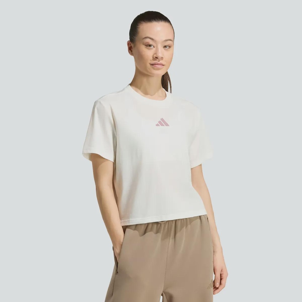 Blusa Cropped adidas Gráfica Motion Feminina