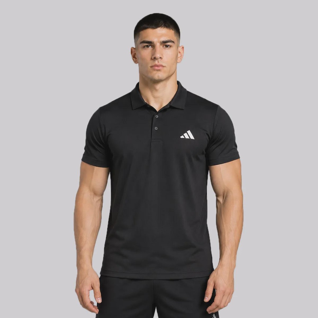 Camisa Polo adidas Tennis Fab Logo Masculina