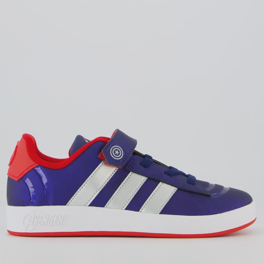 Tênis Infantil adidas Grand Court Marvel Capitão America EL