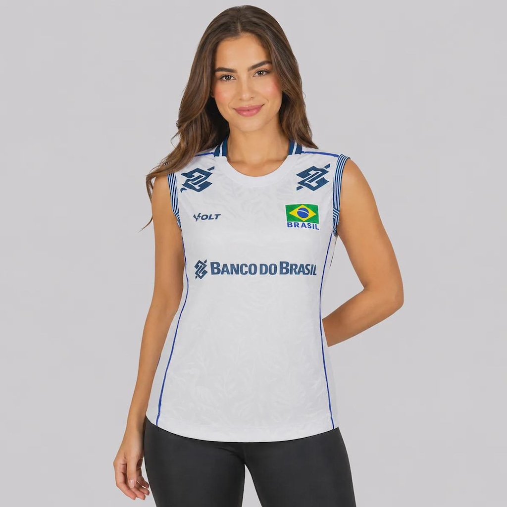 Camiseta Regata Volt Brasil Vôlei CBV III 2026 Feminina