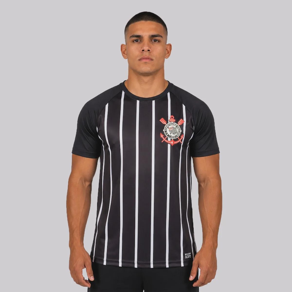 Camisa do Corinthians Fitness Raglan Masculina