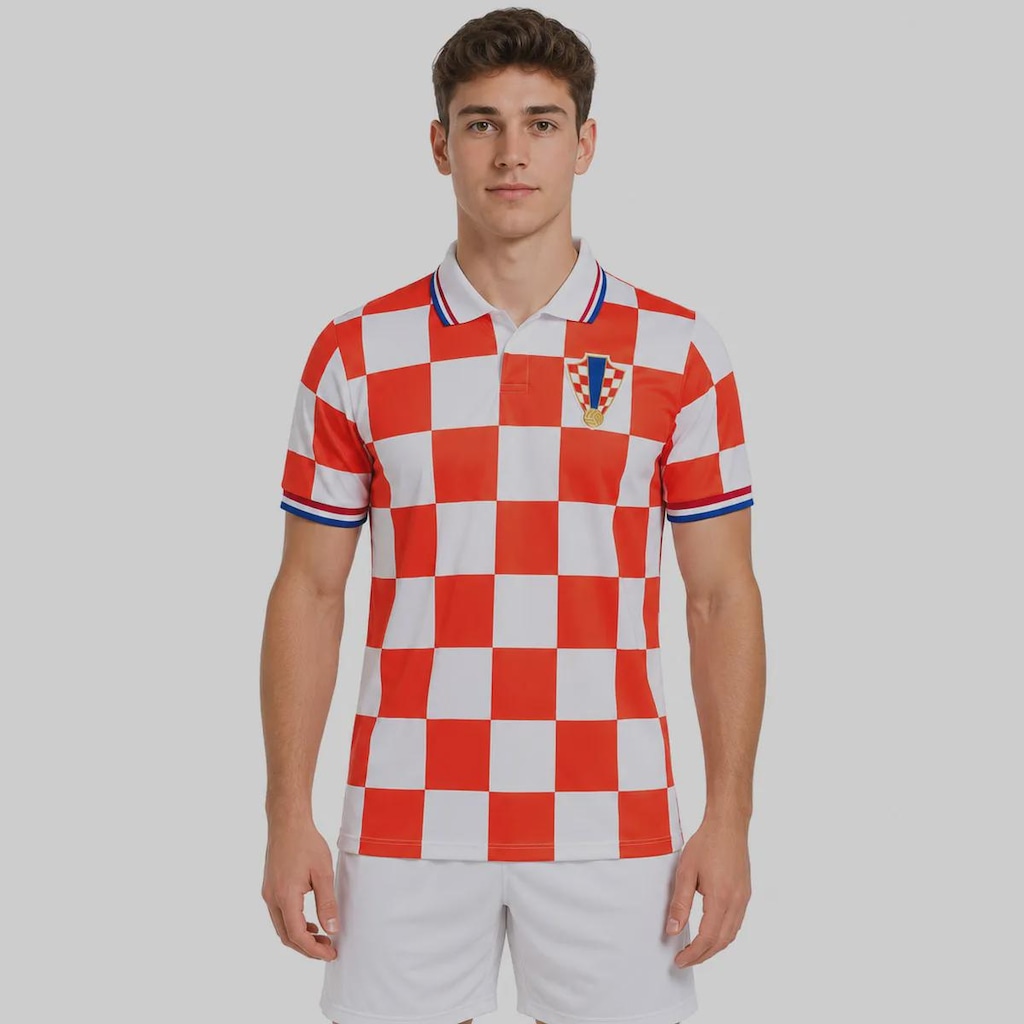 Camisa Croácia Retrô 1996 Dry Masculina