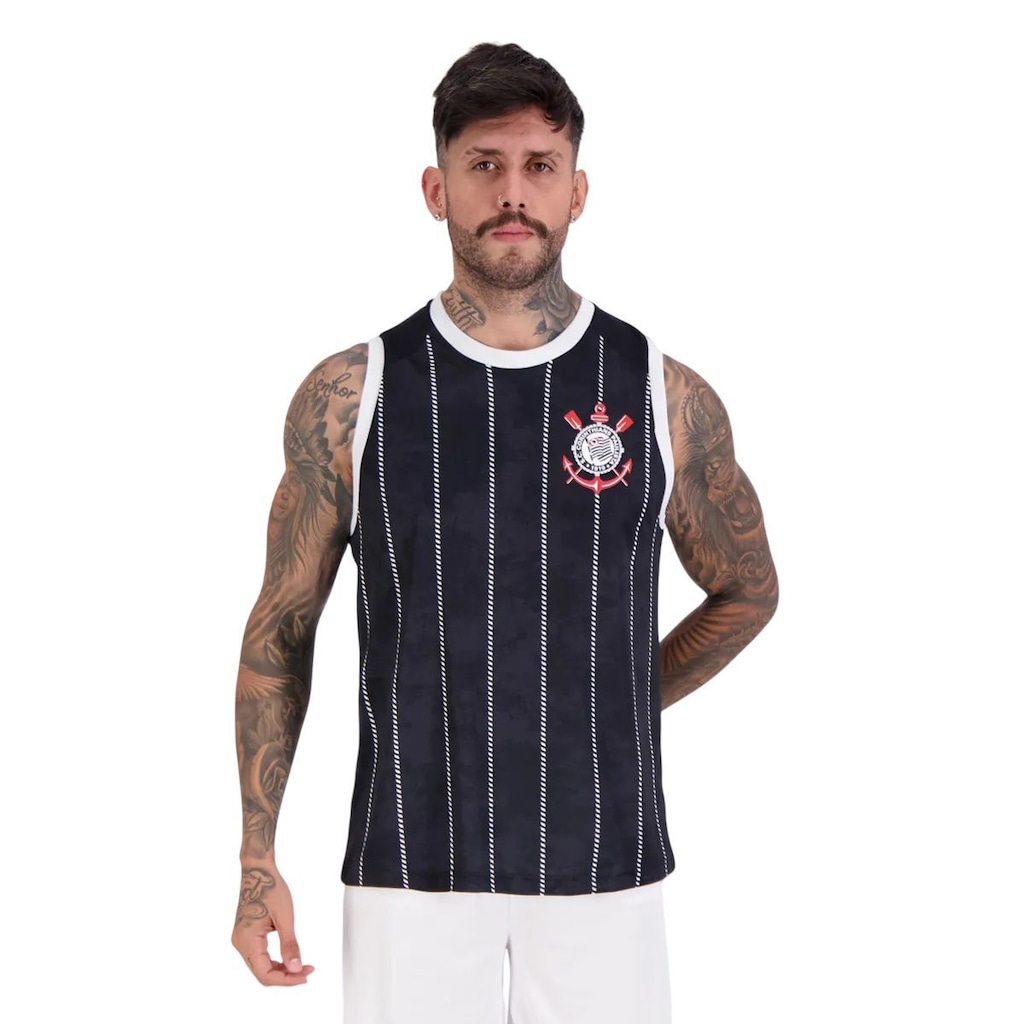 Camiseta Regata Corinthians Nós Braziline Masculina
