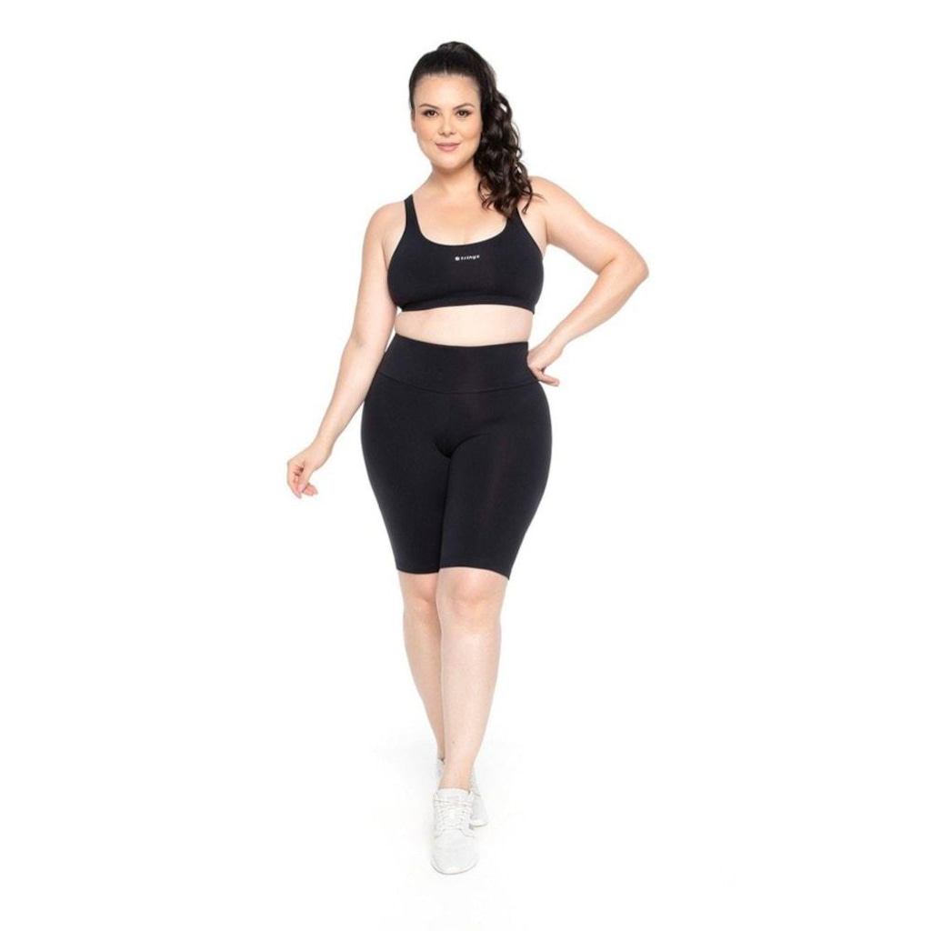Bermuda Francesinha Trinys Suplex Power Plus Size Feminina