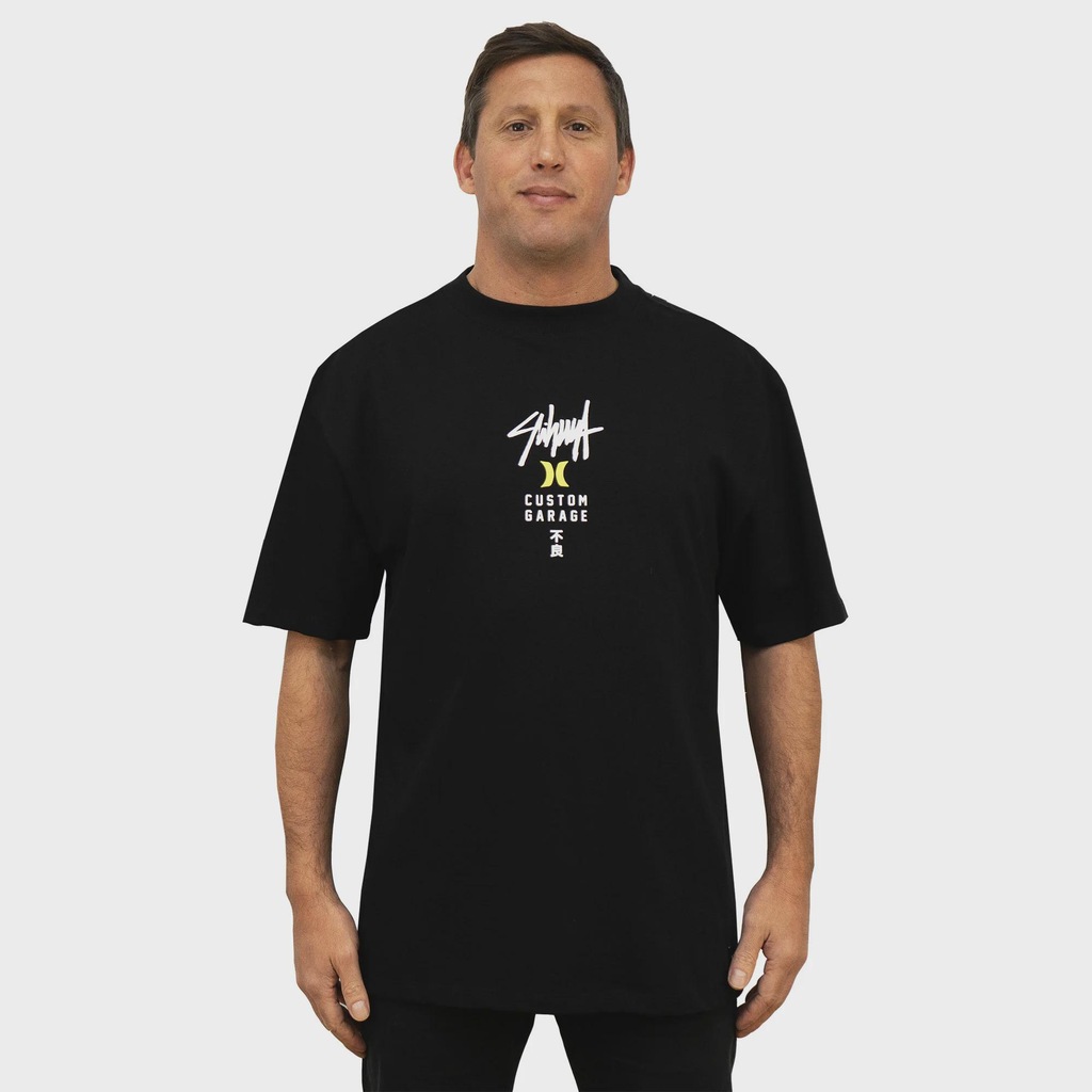 Camiseta Max Fit Hurley x Shibuya Signature Block Party - Masculina