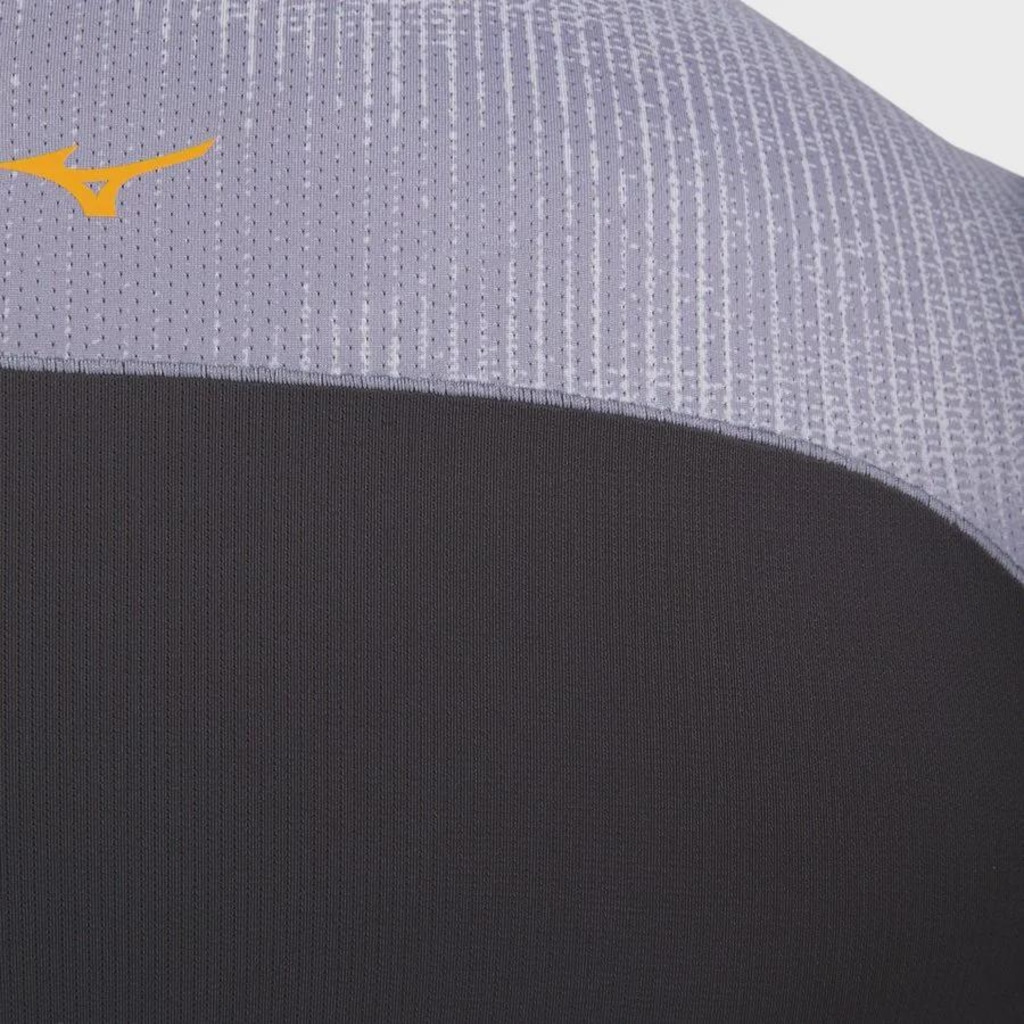 Imagem 4 do produto Camiseta Mizuno Run Easy 5 Masculina - Cinza/Preta - Mizuno - Masculino