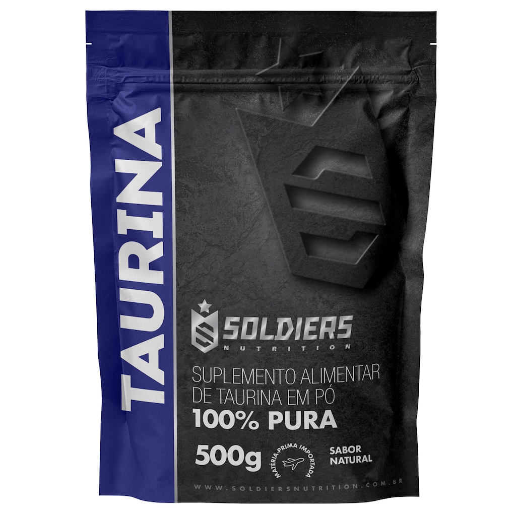 Imagem 5 do produto L-Taurina 500g 100% Pura Importada Soldiers Nutrition