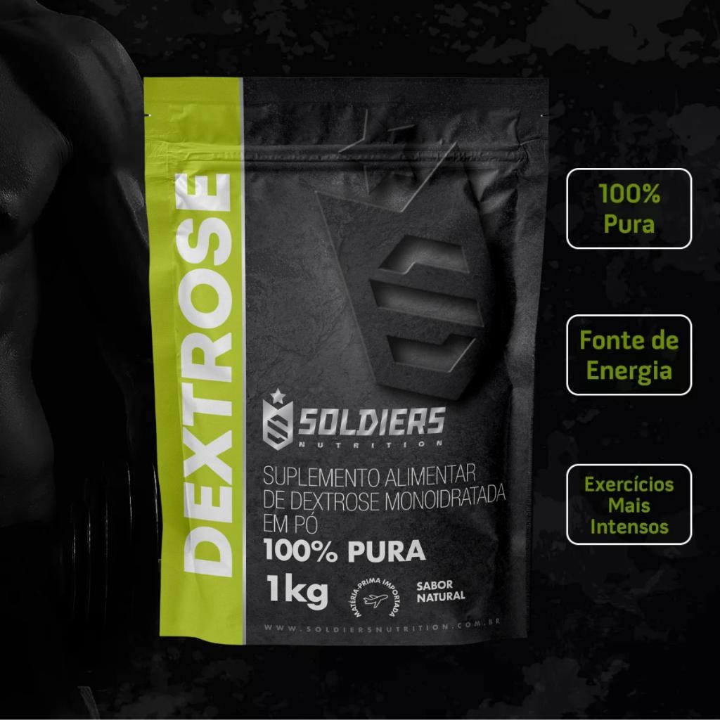Imagem 4 do produto Dextrose - 100% Puro Importado - Soldiers Nutrition Tamanho: 1kg