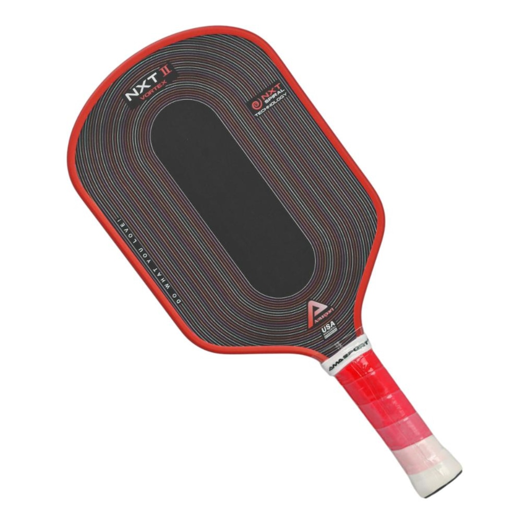 Raquete Unissex De Pickleball Ama Sport NXT II Vortex Vermelha