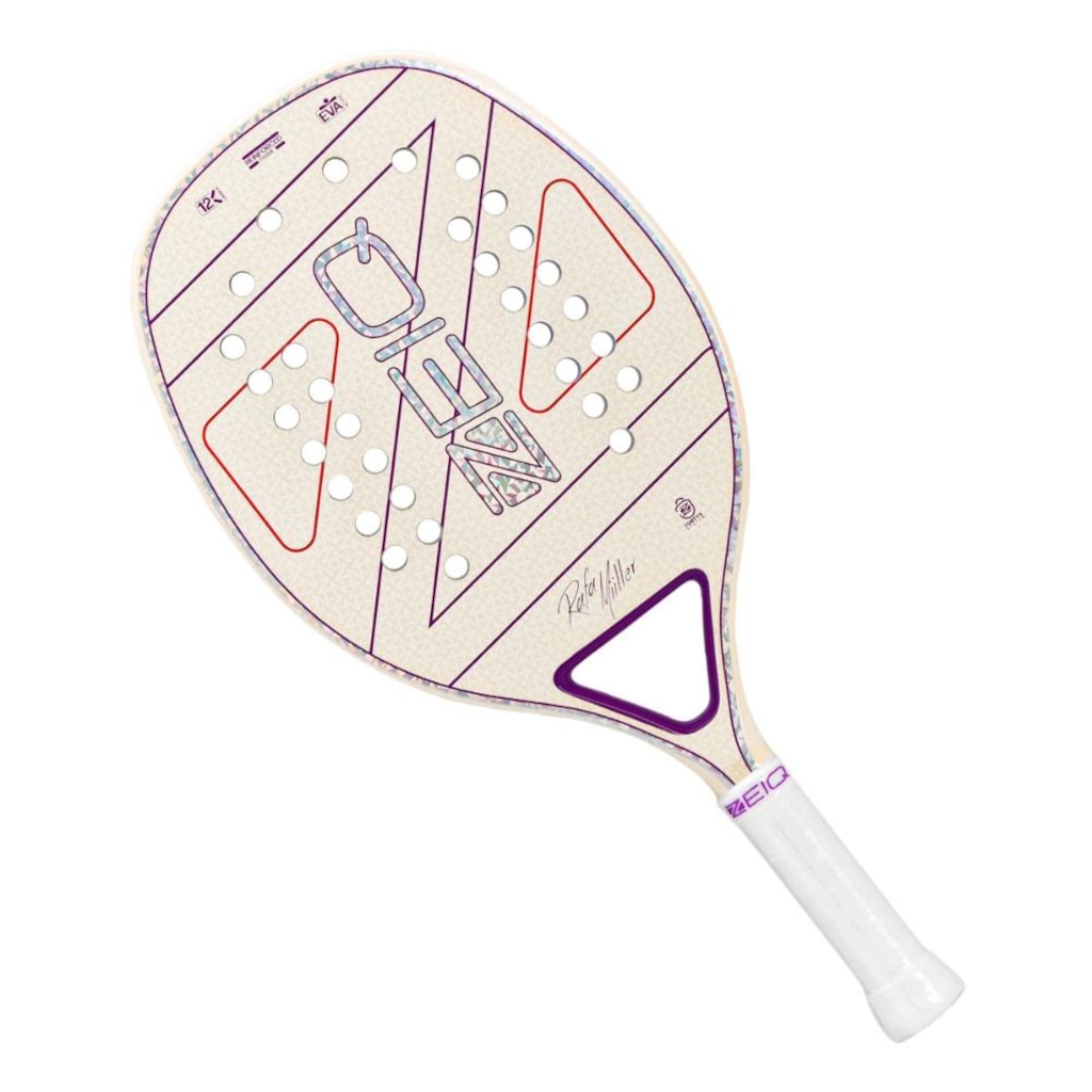 Imagem 2 do produto Raquete Unissex De Beach Tennis Zeiq New Brave 12k