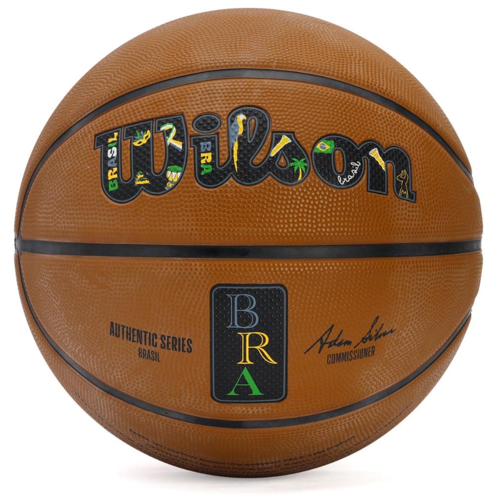 Bola De Basquete Unissex Wilson NBA Authentic Brasil Outdoor