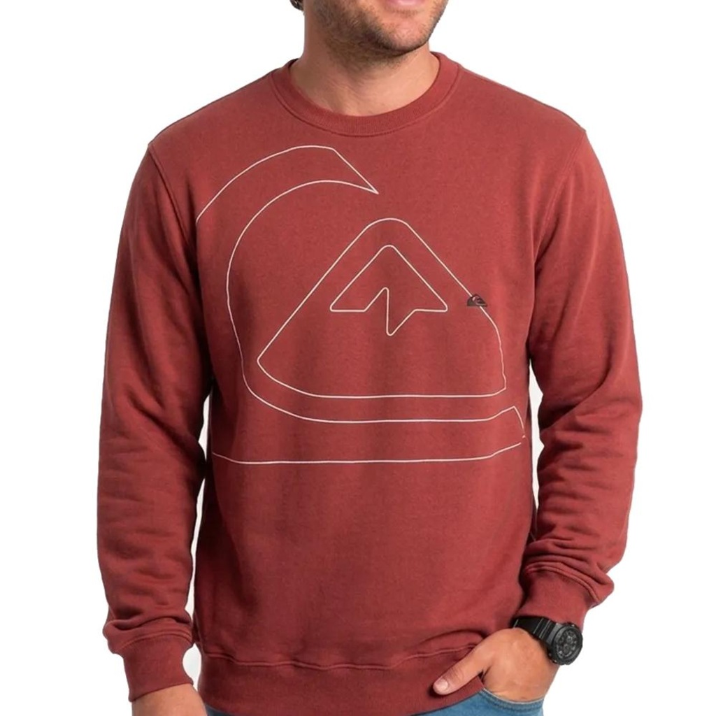 Blusão de Moletom Quiksilver Careca New Tour PS Masculino