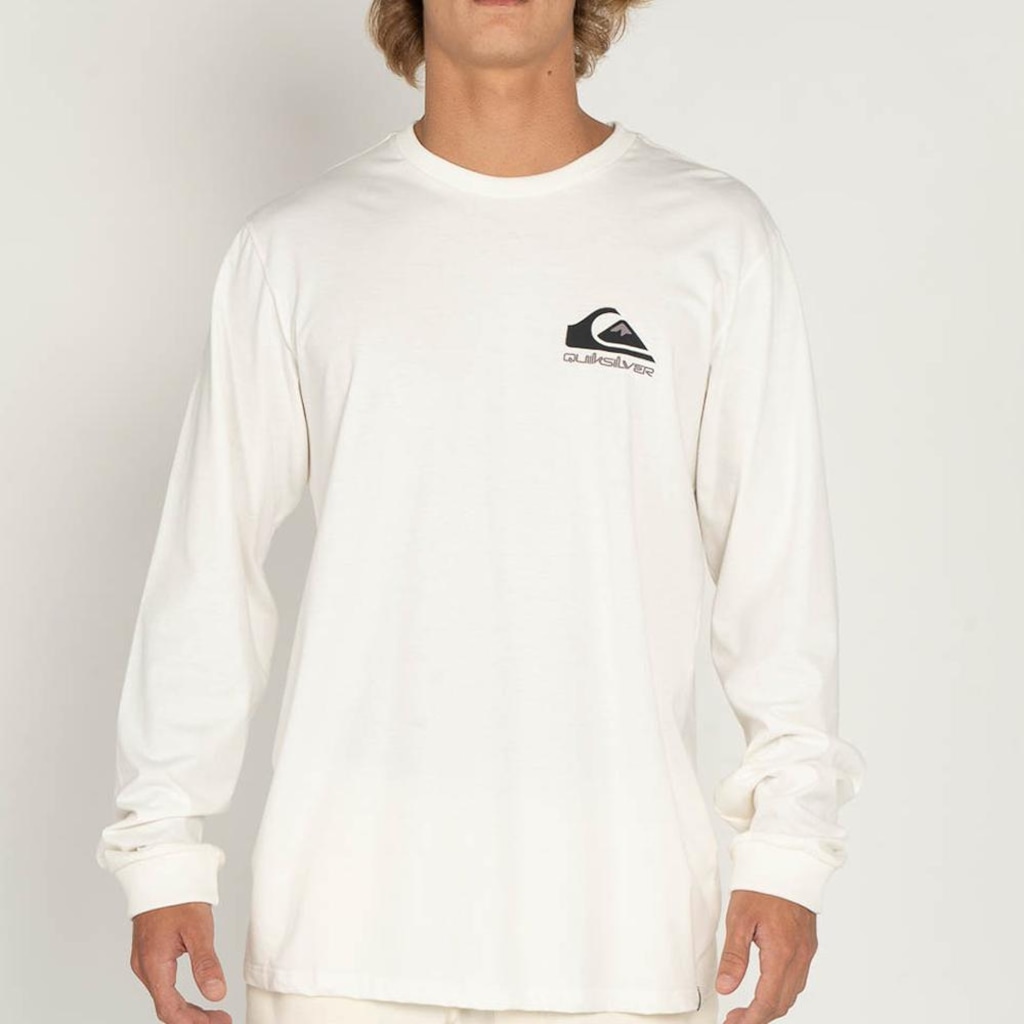 Camiseta Manga Longa Quiksilver Omni Logo Masculina