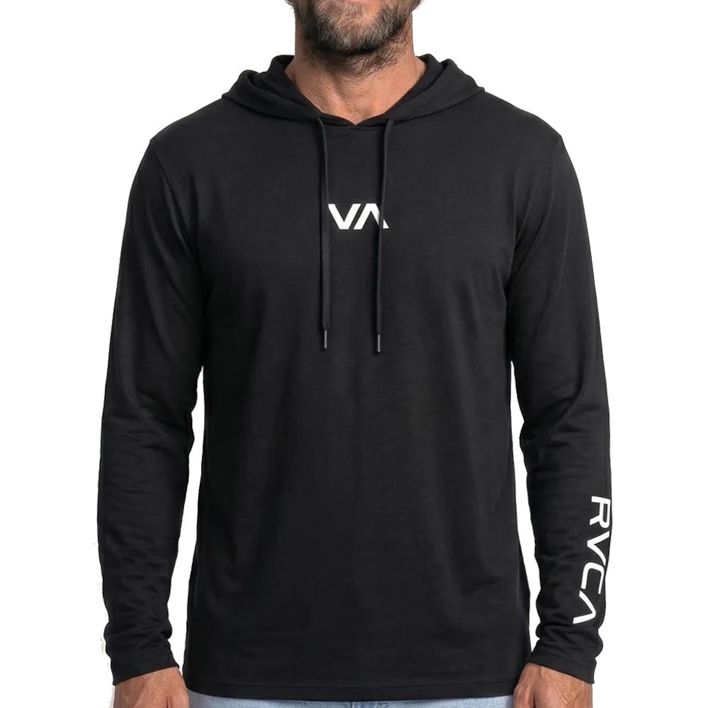 Camiseta Manga Longa RVCA RV Hoody Masculina