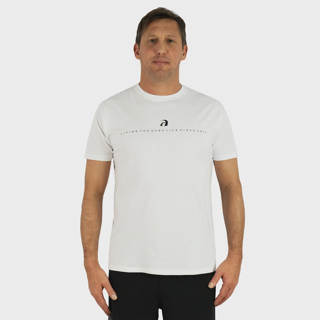 Camiseta Masculina Surf Alive Premium Branca