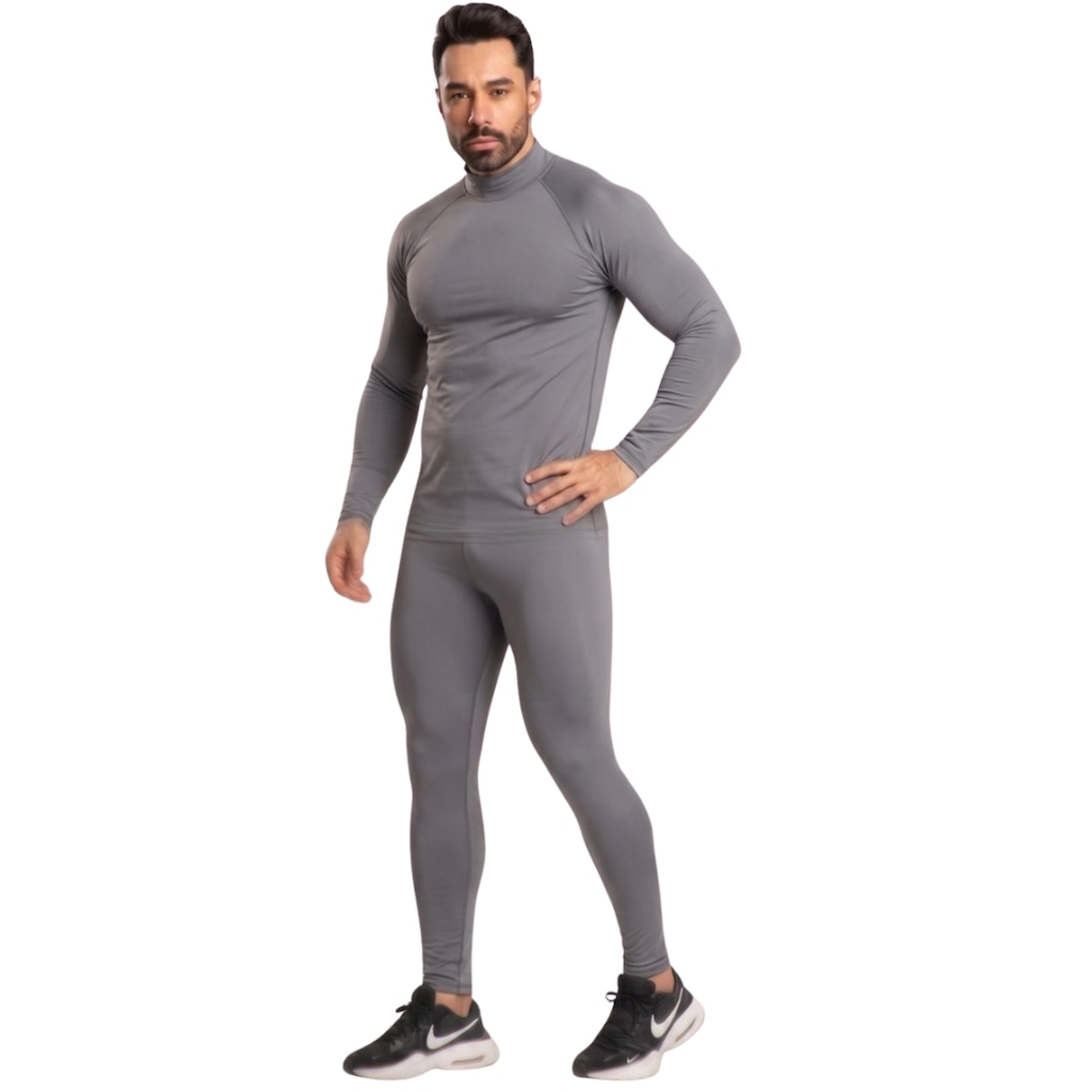 Conjunto Fitness Térmico Blusa e Calça Vekyo Masculino