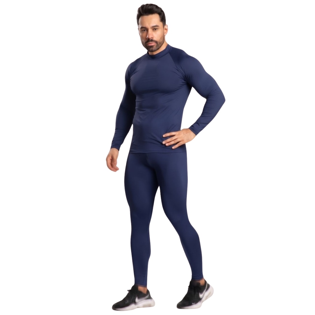Conjunto Fitness Térmico Blusa e Calça Vekyo Masculino