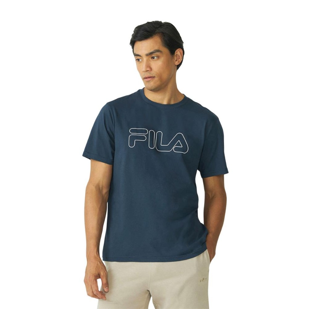 Camiseta Fila Regular Letter Outline Masculino