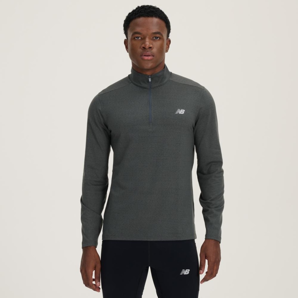 Imagem 2 do produto Blusa Masculina Manga Longa 1/2 Zíper Sport Essentials