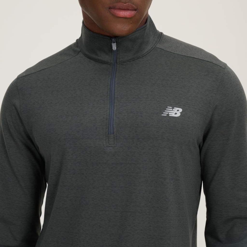 Imagem 4 do produto Blusa Masculina Manga Longa 1/2 Zíper Sport Essentials