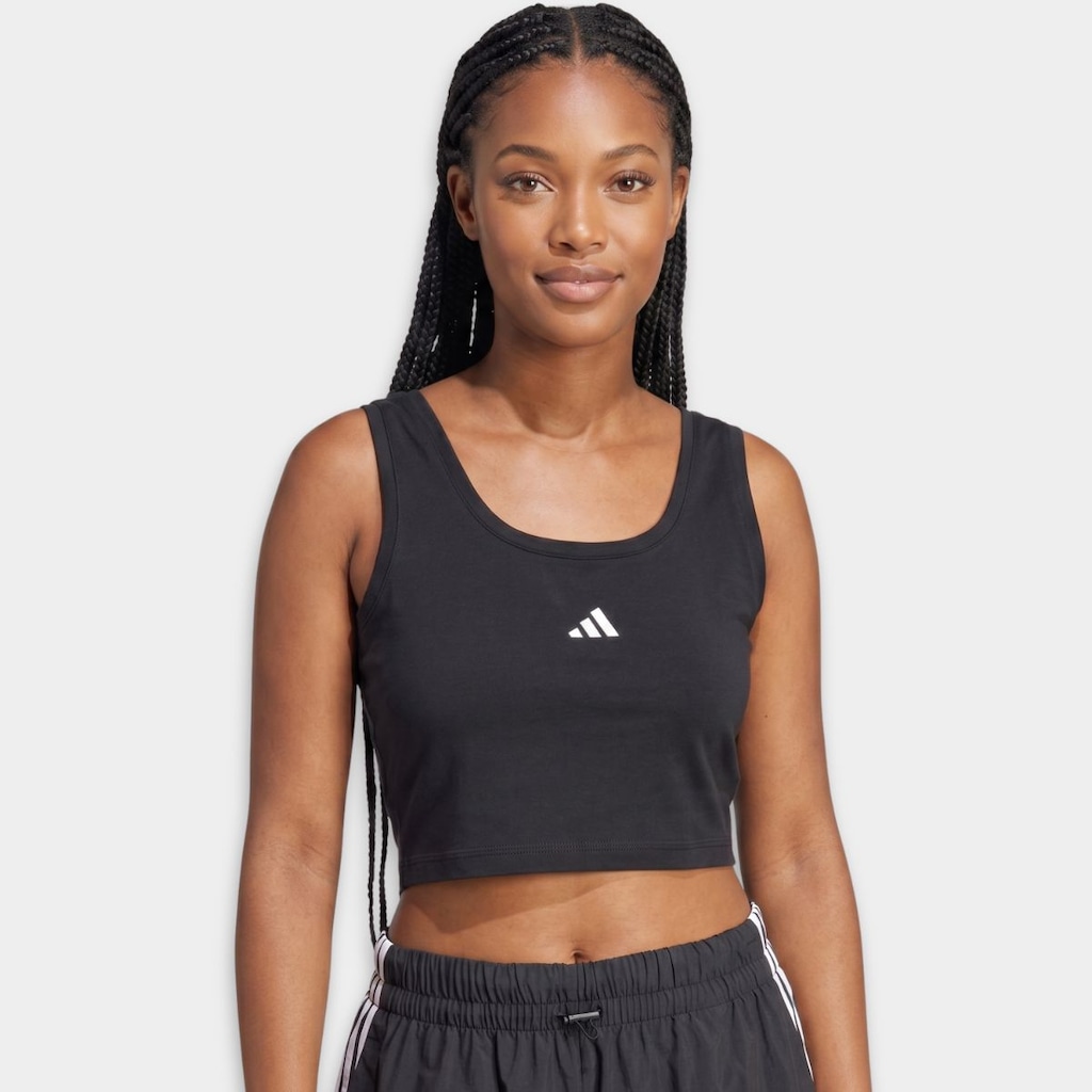 Cropped adidas Sleeveless Small Logo Essentials - Feminina