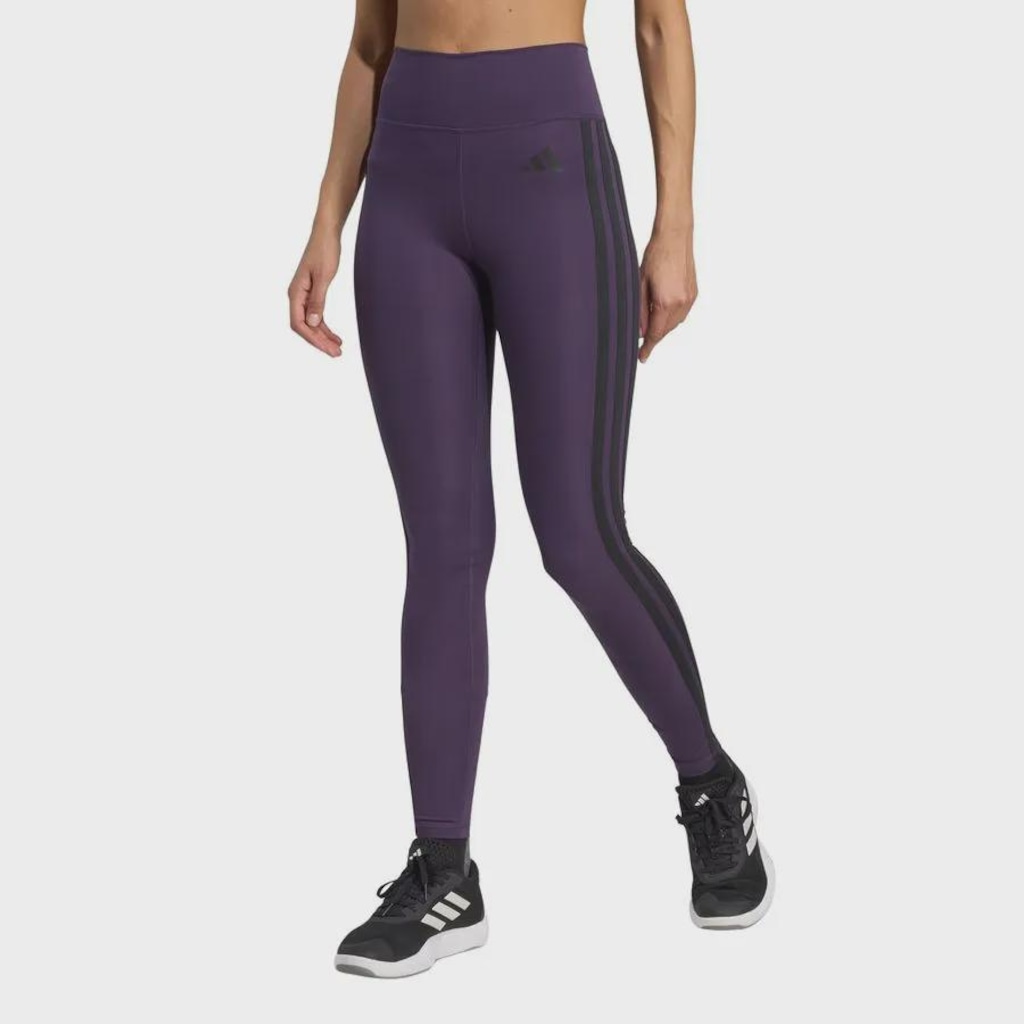 Calça Legging adidas Optime Essentials Três Listras 7/8 Feminina