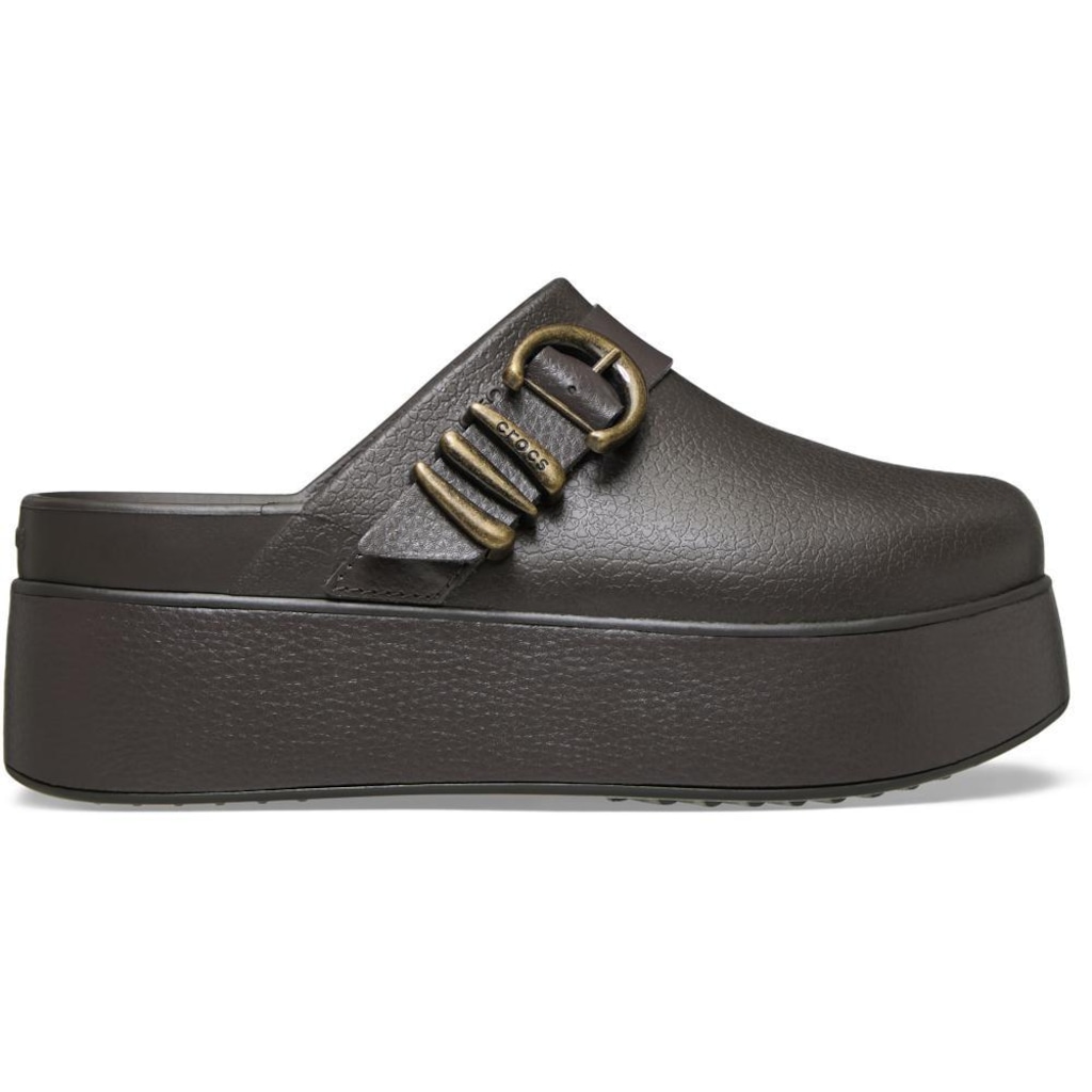 Sandália Crocs Dylan Platform Boho Buckle Clog Espresso - Unissex