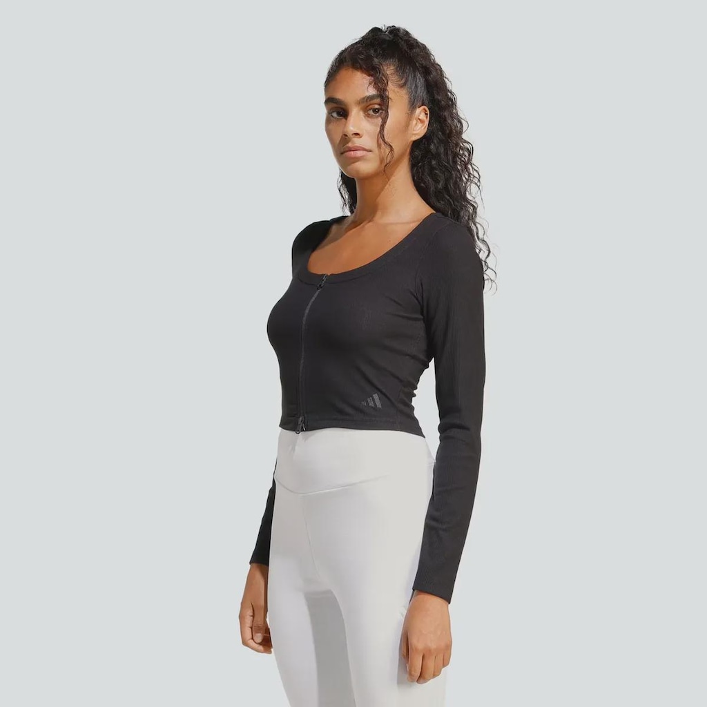 Jaqueta Cropped adidas Seasonal Essentials RIB Feminina