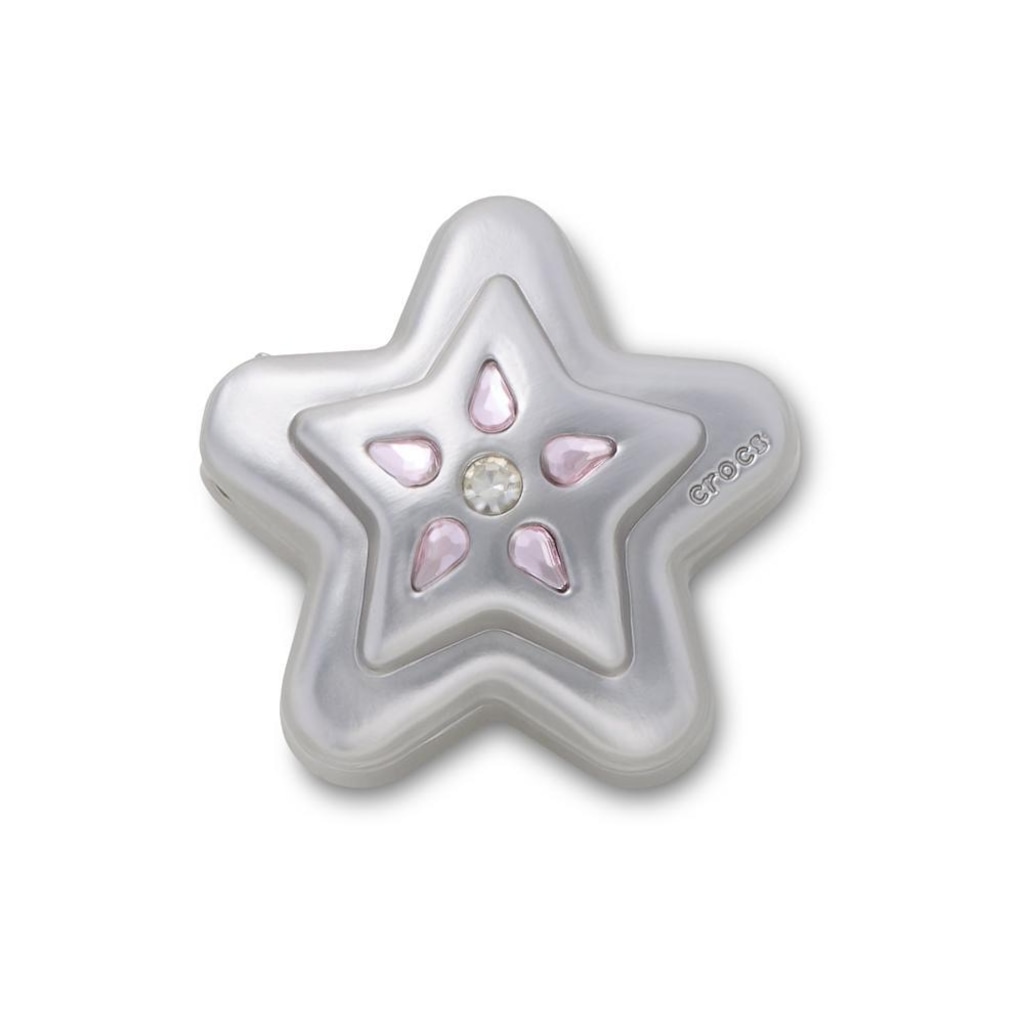 Jibbitz™ Crocs Medalhão Estrela de Prata Único - Unissex