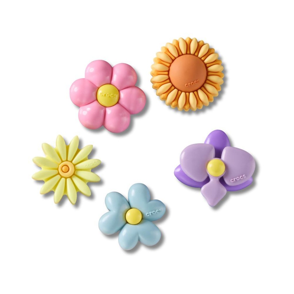 Jibbitz™ Crocs Flores Fofas Pack Com 5 Peças Único - Unissex