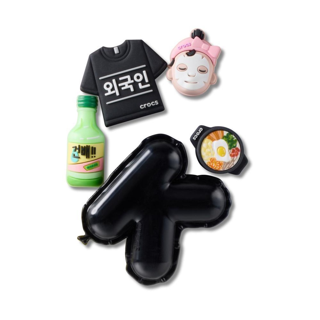 Jibbitz™ Crocs Essenciais Da Coreia Pack Com 5 Peças Único - Unissex