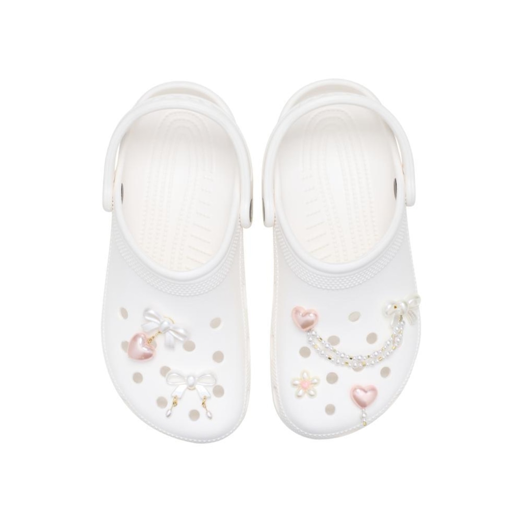 Imagem 3 do produto Jibbitz™ Crocs Corações e Laços Pack com 5 Peças Único - Unissex