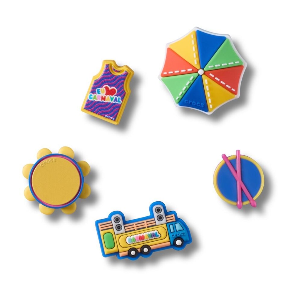 Jibbitz™ Crocs Celebração de Carnaval Pack Com 5 Peças Único - Unissex