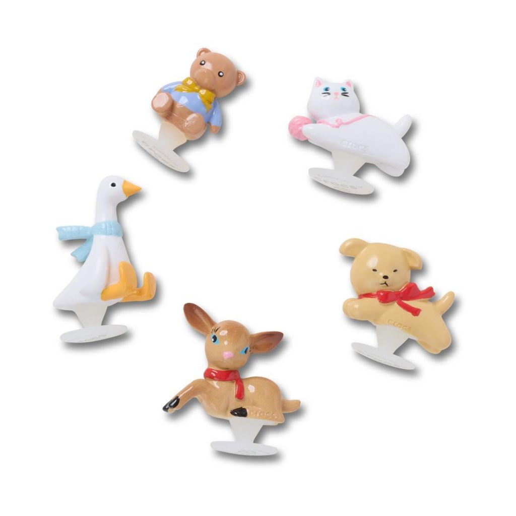 Jibbitz™ Crocs Animais Fofinhos Pack com 5 Peças Único - Unissex