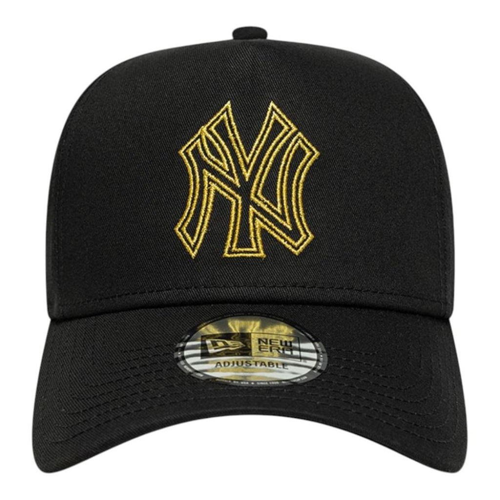 Boné Adulto New Era Metallic Outline Eframe New York Yankees Aba Curva