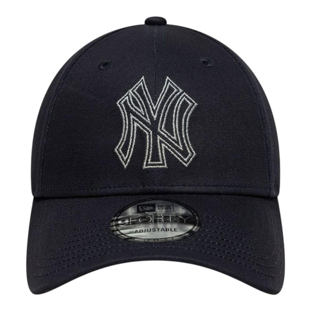 Boné Adulto New Era Metallic Outline 940 New York Yankees Aba Curva