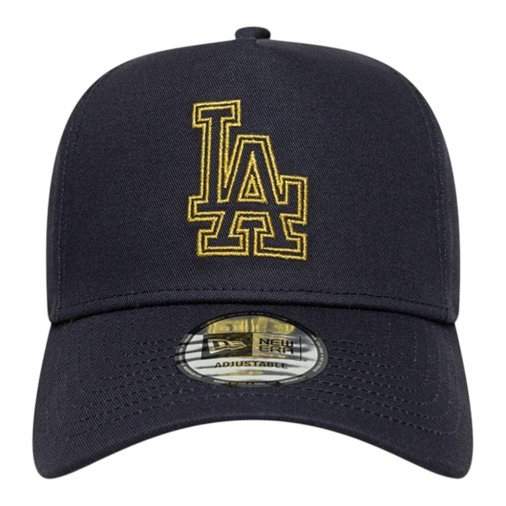 Boné Adulto New Era Metallic Outline Eframe Los Angeles Dodgers Aba Curva