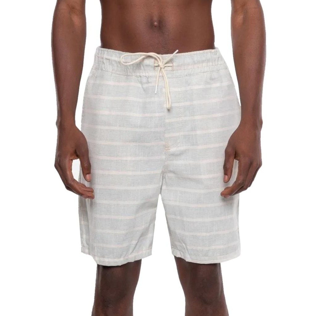 Bermuda Passeio HD Linen Strip Masculina