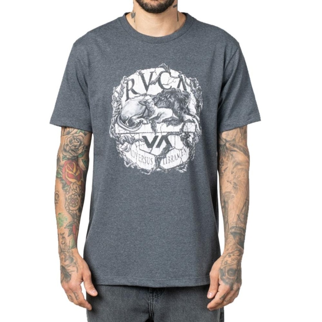 Camiseta RVCA Lion Lamb Masculina