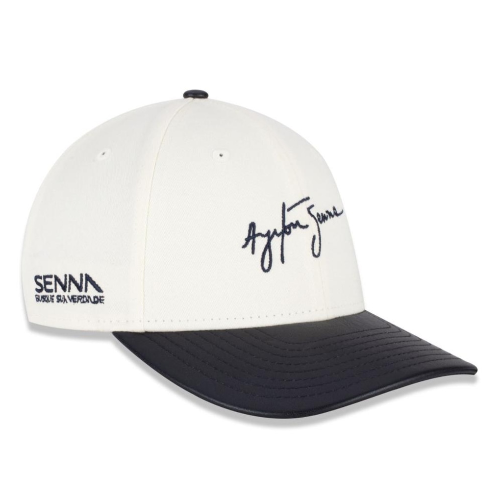 Imagem 3 do produto Bone New Era 9FORTY M-Crown Ayrton Senna Azul New Era Masculino
