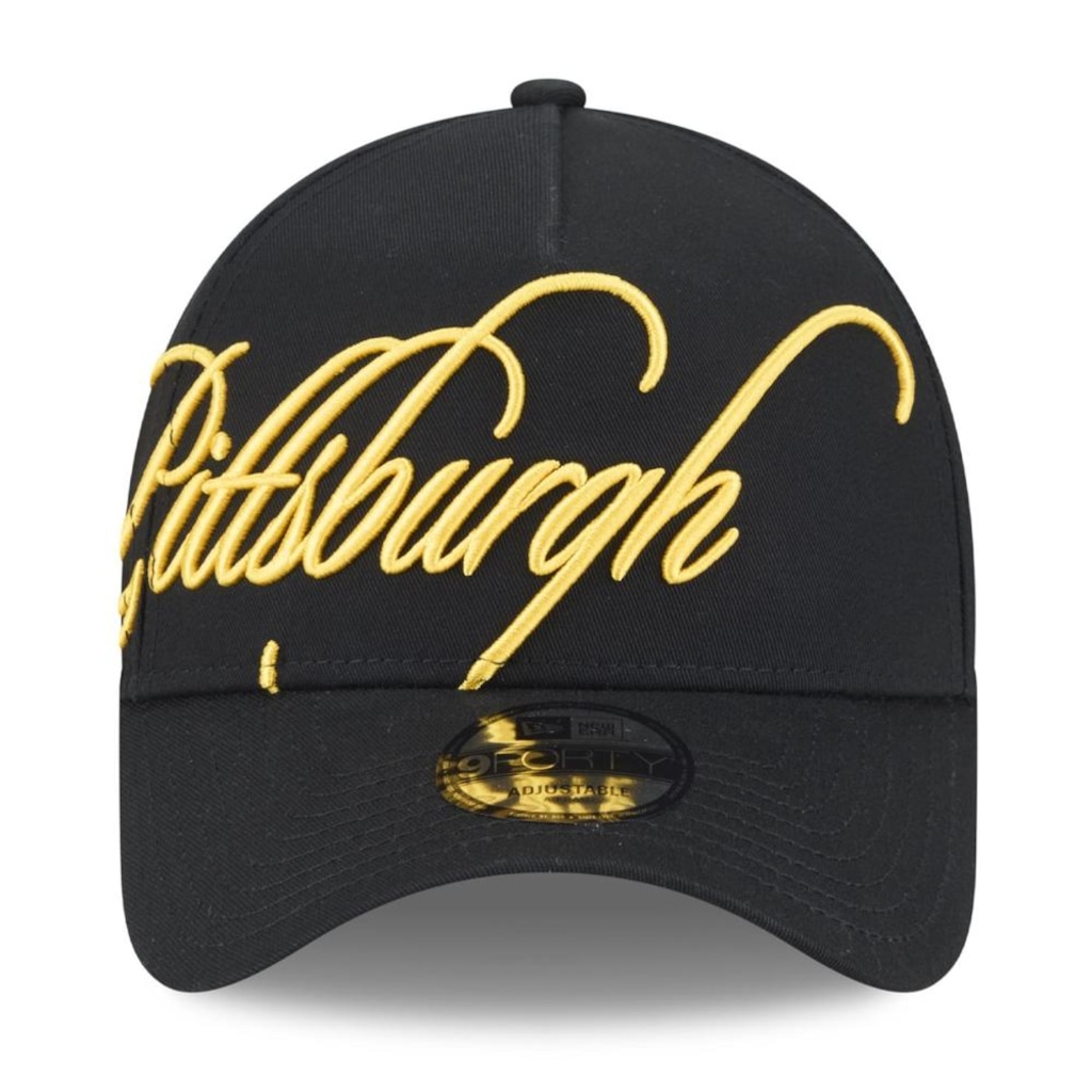 Imagem 2 do produto Bone New Era 9FORTY A-Frame Pittsburgh Pirates Calligraphy New Era Masculino